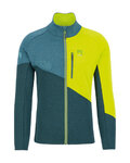 KARPOS hoodie - VAL VIOLA FULL-ZIP - green/yellow