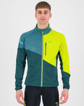 KARPOS hoodie - VAL VIOLA FULL-ZIP - green/yellow