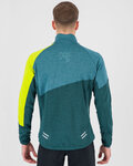 KARPOS hoodie - VAL VIOLA FULL-ZIP - green/yellow