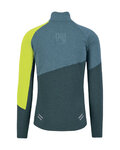 KARPOS hoodie - VAL VIOLA FULL-ZIP - green/yellow