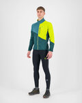 KARPOS hoodie - VAL VIOLA FULL-ZIP - green/yellow