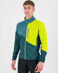 KARPOS hoodie - VAL VIOLA FULL-ZIP - green/yellow