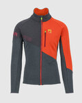 KARPOS hoodie - VAL VIOLA FULL-ZIP - grey/red