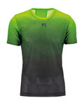 KARPOS Cycling short sleeve t-shirt - VERVE MESH - black/green