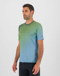 KARPOS Cycling short sleeve t-shirt - LAVAREDO ULTRA - green/blue