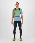 KARPOS Cycling short sleeve t-shirt - LAVAREDO ULTRA - green/blue
