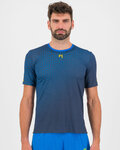 KARPOS Cycling short sleeve t-shirt - LAVAREDO ULTRA - black/blue