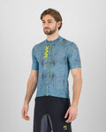 KARPOS Cycling short sleeve jersey - VAL VIOLA - blue/yellow