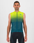 KARPOS Cycling sleeveless jersey - VAIL VIOLA  - yellow/green