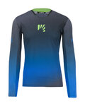 KARPOS Cycling summer long sleeve jersey - VAL DI DENTRO - grey/blue