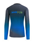 KARPOS Cycling summer long sleeve jersey - VAL DI DENTRO - grey/blue