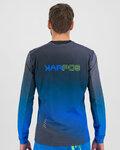 KARPOS Cycling summer long sleeve jersey - VAL DI DENTRO - grey/blue