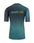 KARPOS Cycling short sleeve jersey - VAL DI DENTRO - grey/green