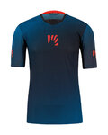 KARPOS Cycling short sleeve jersey - VAL DI DENTRO - black/orange