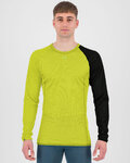 KARPOS Cycling long sleeve t-shirt - DINAMICO OCTA - yellow/black