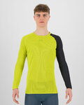 KARPOS Cycling long sleeve t-shirt - DINAMICO OCTA - yellow/black
