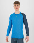 KARPOS Cycling long sleeve t-shirt - DINAMICO OCTA - blue