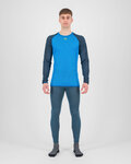 KARPOS Cycling long sleeve t-shirt - DINAMICO OCTA - blue