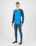 KARPOS Cycling long sleeve t-shirt - DINAMICO OCTA - blue