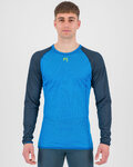 KARPOS Cycling long sleeve t-shirt - DINAMICO OCTA - blue