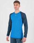 KARPOS Cycling long sleeve t-shirt - DINAMICO OCTA - blue
