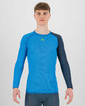 KARPOS Cycling long sleeve t-shirt - DINAMICO OCTA - blue