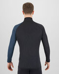 KARPOS Cycling long sleeve t-shirt - DINAMICO OCTA - black/blue