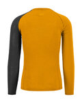 KARPOS Cycling long sleeve t-shirt - DINAMICO MERINO 130 - yellow/black