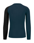 KARPOS Cycling long sleeve t-shirt - DINAMICO MERINO 130 - blue/black