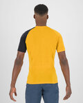 KARPOS Cycling short sleeve t-shirt - DINAMICO MERINO 130 - yellow/black