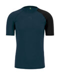KARPOS Cycling short sleeve t-shirt - DINAMICO MERINO 130 - blue/black