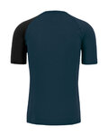 KARPOS Cycling short sleeve t-shirt - DINAMICO MERINO 130 - blue/black