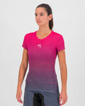 KARPOS Cycling short sleeve t-shirt - VERVE MESH W - blue/pink