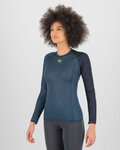 KARPOS Cycling long sleeve t-shirt - DINAMICO OCTA W - blue