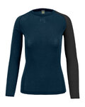KARPOS Cycling long sleeve t-shirt - DINAMICO MERINO 130 W - blue/black