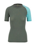 KARPOS Cycling short sleeve t-shirt - DINAMICO MERINO 130 W - green