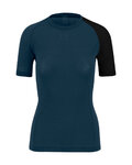 KARPOS Cycling short sleeve t-shirt - DINAMICO MERINO 130 W - blue/black