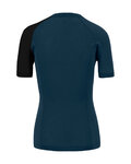 KARPOS Cycling short sleeve t-shirt - DINAMICO MERINO 130 W - blue/black