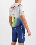 SPORTFUL Cycling short sleeve jersey - TOTAL ENERGIES BOMBER - white/multicolour