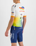 SPORTFUL Cycling short sleeve jersey - TOTAL ENERGIES BOMBER - white/multicolour