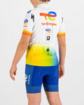 SPORTFUL Cycling short sleeve jersey - TOTAL ENERGIES KIDS - white/multicolour