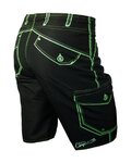 HAVEN Cycling shorts without bib - COMPETITOR - black/green