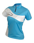 HAVEN Cycling short sleeve jersey - COMTESS - blue/white
