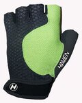 HAVEN Cycling fingerless gloves - KIOWA SHORT - black/green
