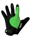HAVEN Cycling long-finger gloves - KIOWA LONG - black/green