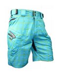 HAVEN Cycling shorts without bib - CUBES II - blue