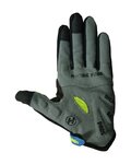 HAVEN Cycling long-finger gloves - DEMO LONG - green/blue