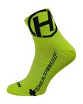HAVEN Cyclingclassic socks - LITE SILVER NEO 2PAK - yellow/black