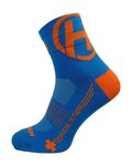 HAVEN Cyclingclassic socks - LITE SILVER NEO 2PAK - blue/orange