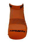 HAVEN Cycling ankle socks - SNAKE SILVER NEO 2PAK - orange/black